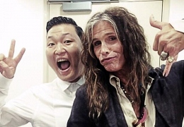 Psy and Steven Tyler