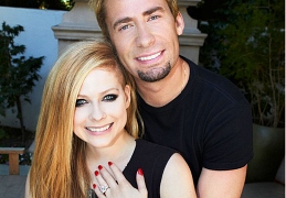 Аврил Лавин и фронтмен Nickelback Чед Крюгер